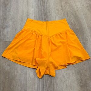 Aerie Bright Orange Women's Crossover Shorts